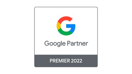Logo Google Premium Partner: Unserer Agentur Blackbit wurde das „Google Premium Partner“-Badge verliehen | © Google Ireland Limited