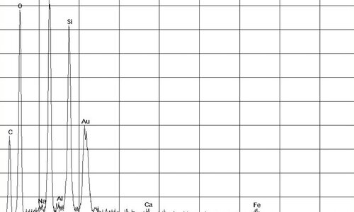 EDX-spectrum of chrysotile asbestos in asbestos bearing sealing masses | © CRB Analyse Service GmbH